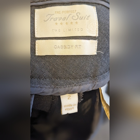 The Limited Travel Suit 2 Button Blazer Cassidy Fit Pant Gray Women’s Size 0/2 - Picture 2 of 7